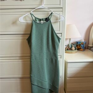 Windsor Sage Halter Dress